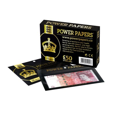 £50 Pounds Note Rolling Papers with Filter Tips