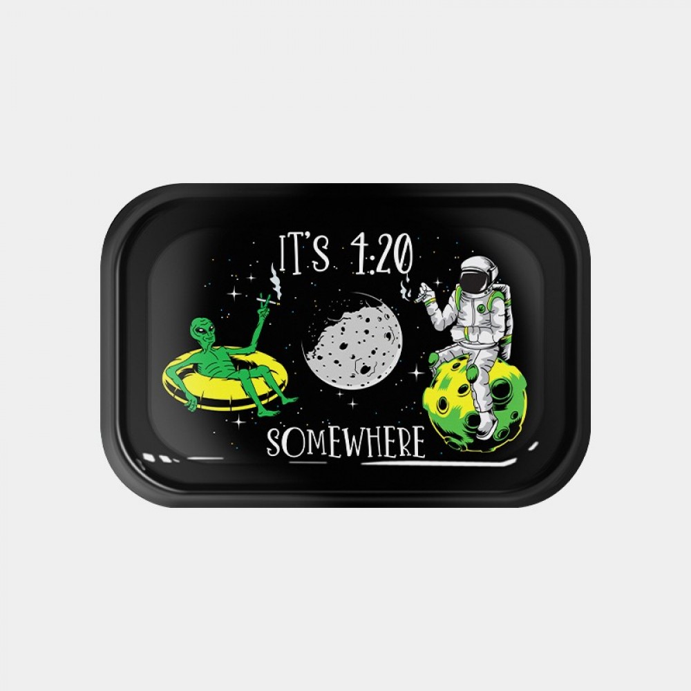 420 Somewhere Metal Rolling Tray - Small - 27.5x17.5cm