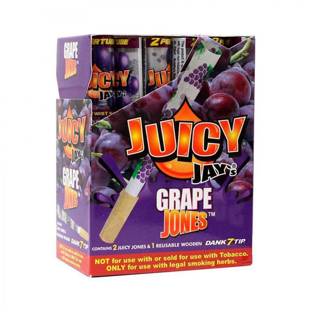 2x Juicy Jay's Grape Jones Pre-Rolled Hemp Cones