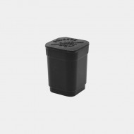 Pop Top Square Stash/Carry Pot - Matte Black 