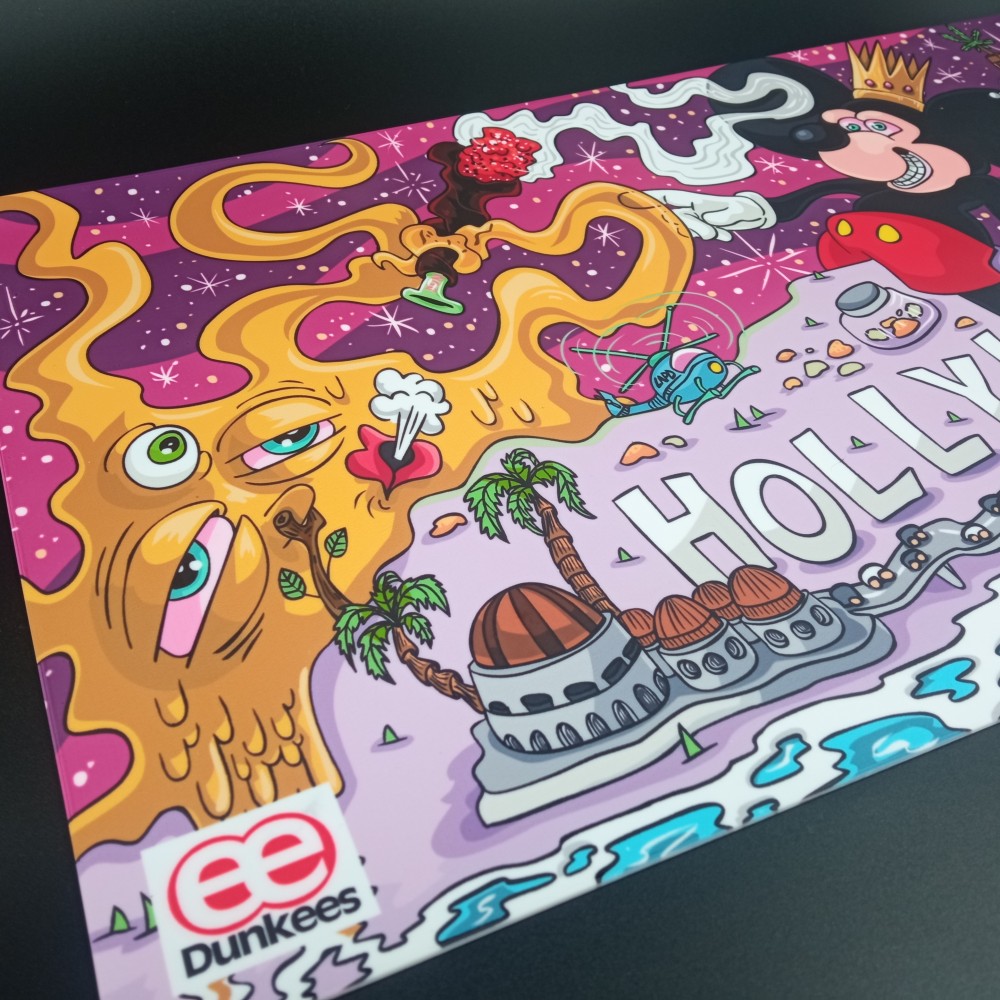 Hollyweed Silicone Dab Mat by Dunkees - 44cm x 28cm