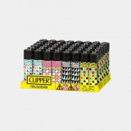 Geo Patterns Clipper Refillable Lighter