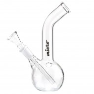 Bent Neck Glass Bong by Micro - 18cm