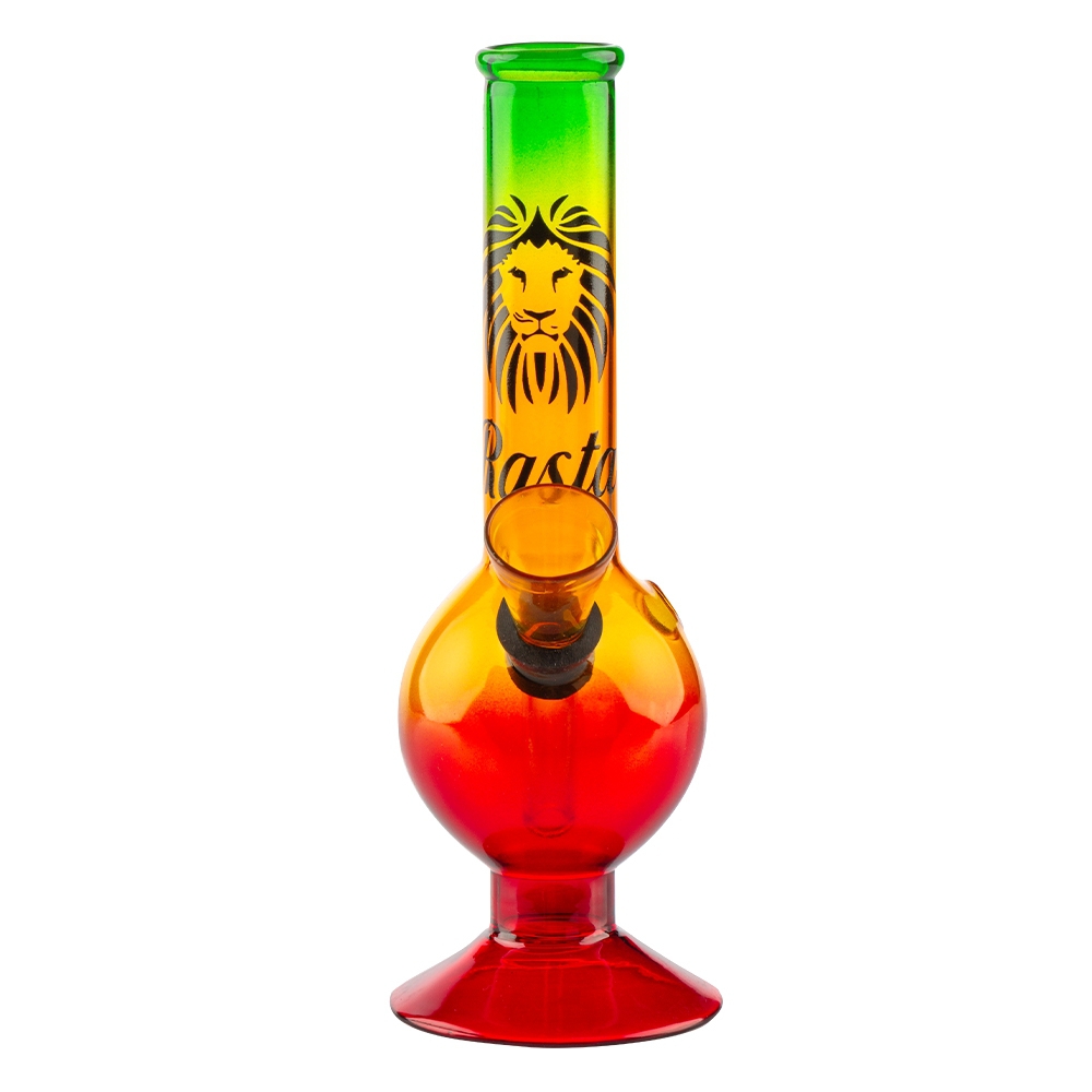 Elevated Rasta Glass Bong - 16cm