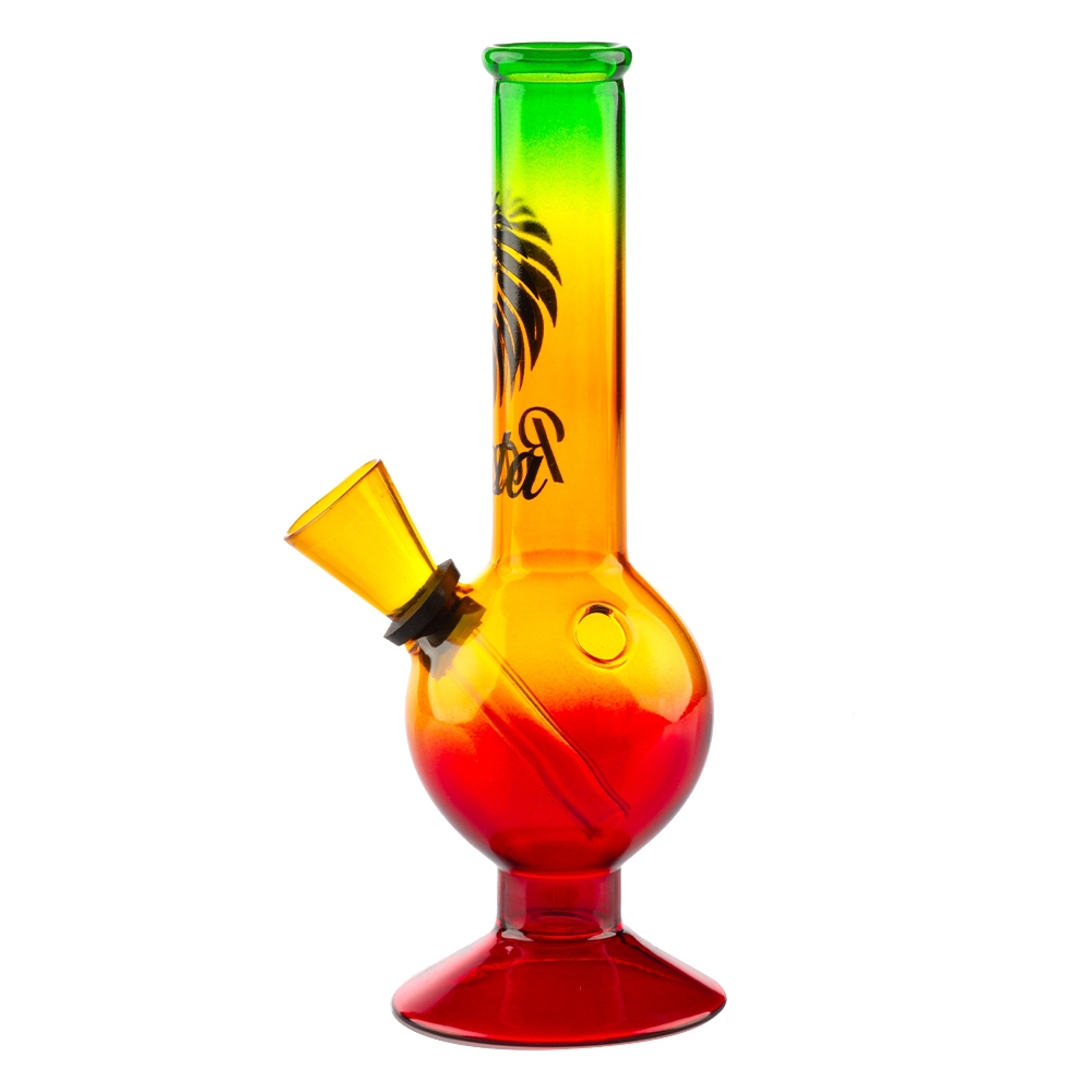 Elevated Rasta Glass Bong - 16cm