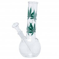 Leaves Bouncer Glass Bong - 22cm
