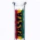 Glass Bong with Rasta Flag - 16cm