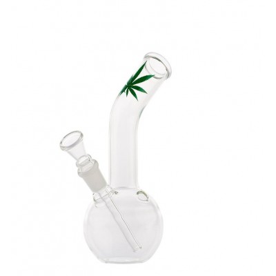 Glass Leaf Bong - 16cm