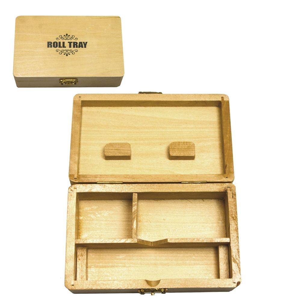 Medium Wooden Roll Box - 15cm x 10cm