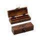 Small Dark Wooden Roll Box by Amsterdam - 15 x 6cm