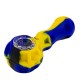 Silicone Psychedelic Camo Pipe - 10cm