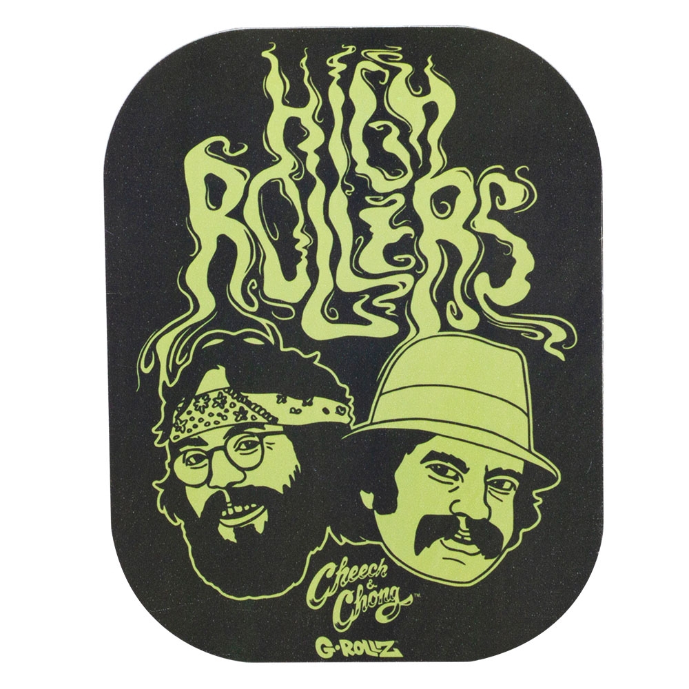 Cheech and Chong 'High Rollers' Magnetic Rolling Tray Cover - 18x14cm (small)