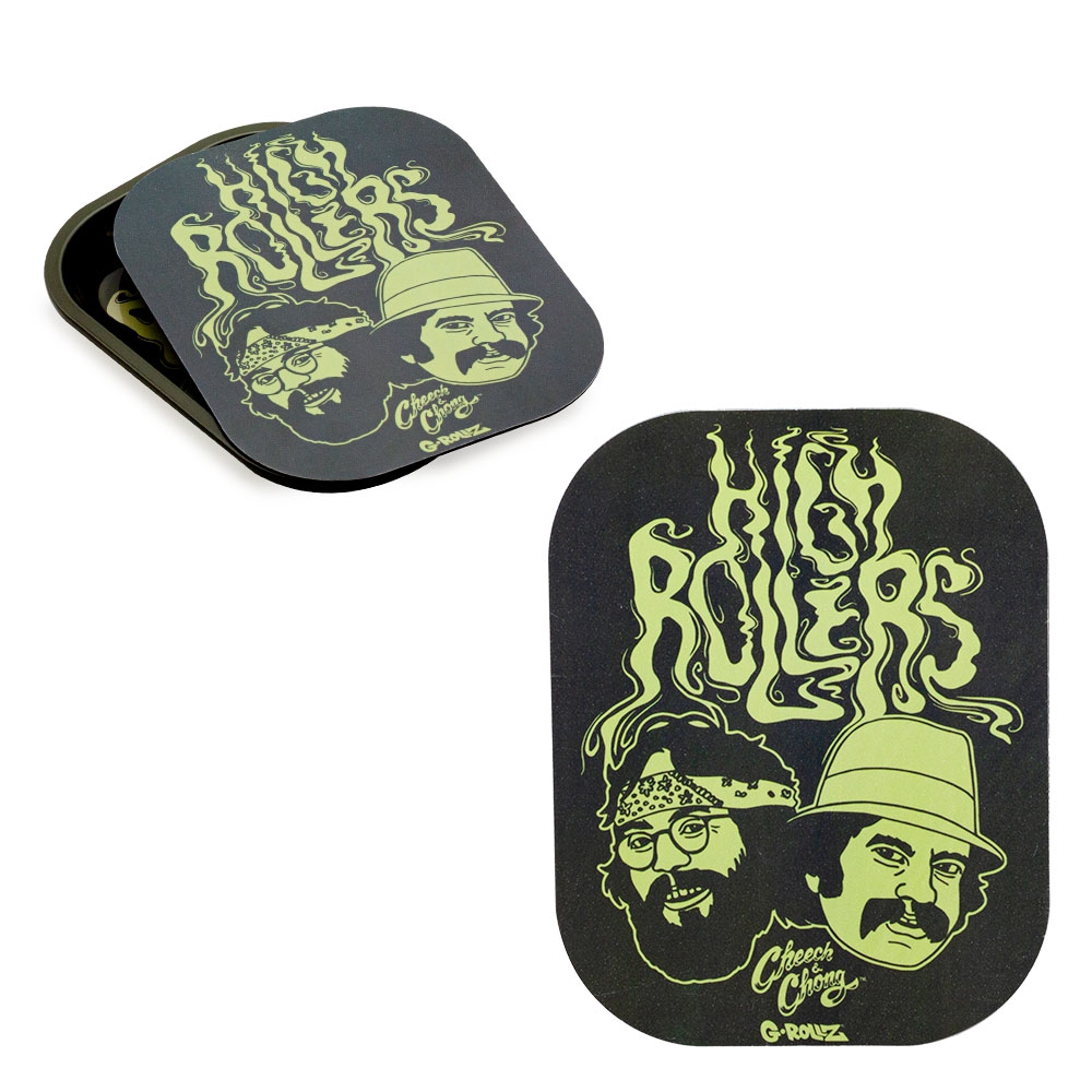 Cheech and Chong 'High Rollers' Magnetic Rolling Tray Cover - 18x14cm (small)