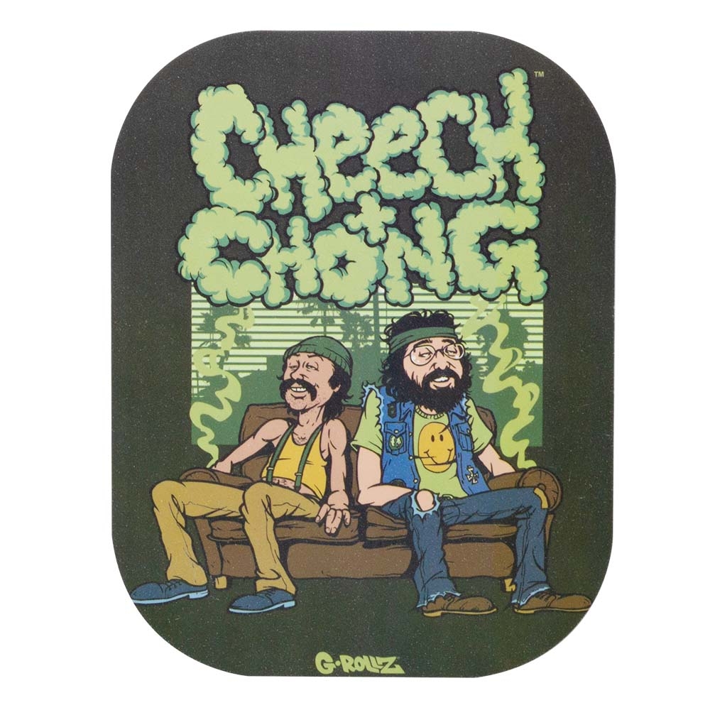Cheech and Chong 'In da Chair' Magnetic Rolling Tray Cover - 18x14cm (small)
