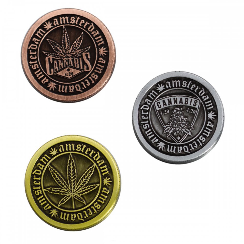 3 Part Green Design Zinc Grinder by Amsterdam - 40mm