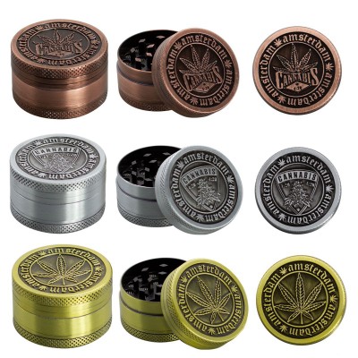 3 Part Green Design Zinc Grinder by Amsterdam - 40mm