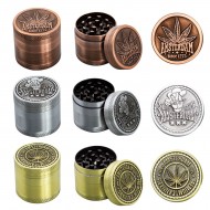 4 Part Leaf Design Zinc Grinder by Amsterdam - 40mm