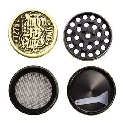 4 Part Classic Asterdam Design Zinc Grinder - 40mm