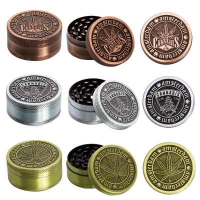 3 Part Green Design Zinc Grinder by Amsterdam - 50mm