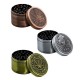4 Part Leaf Design Zinc Grinder by Amsterdam - 60mm
